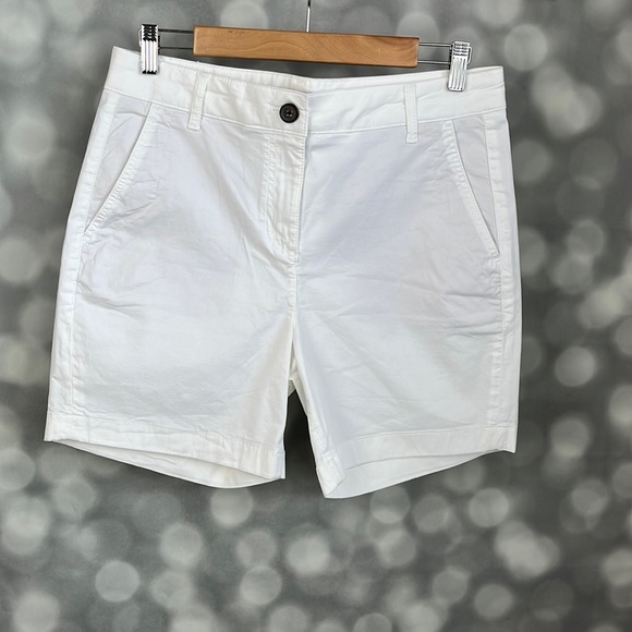 Boden Shorts Boden Womens White Chino Shorts Size 8 Poshmark